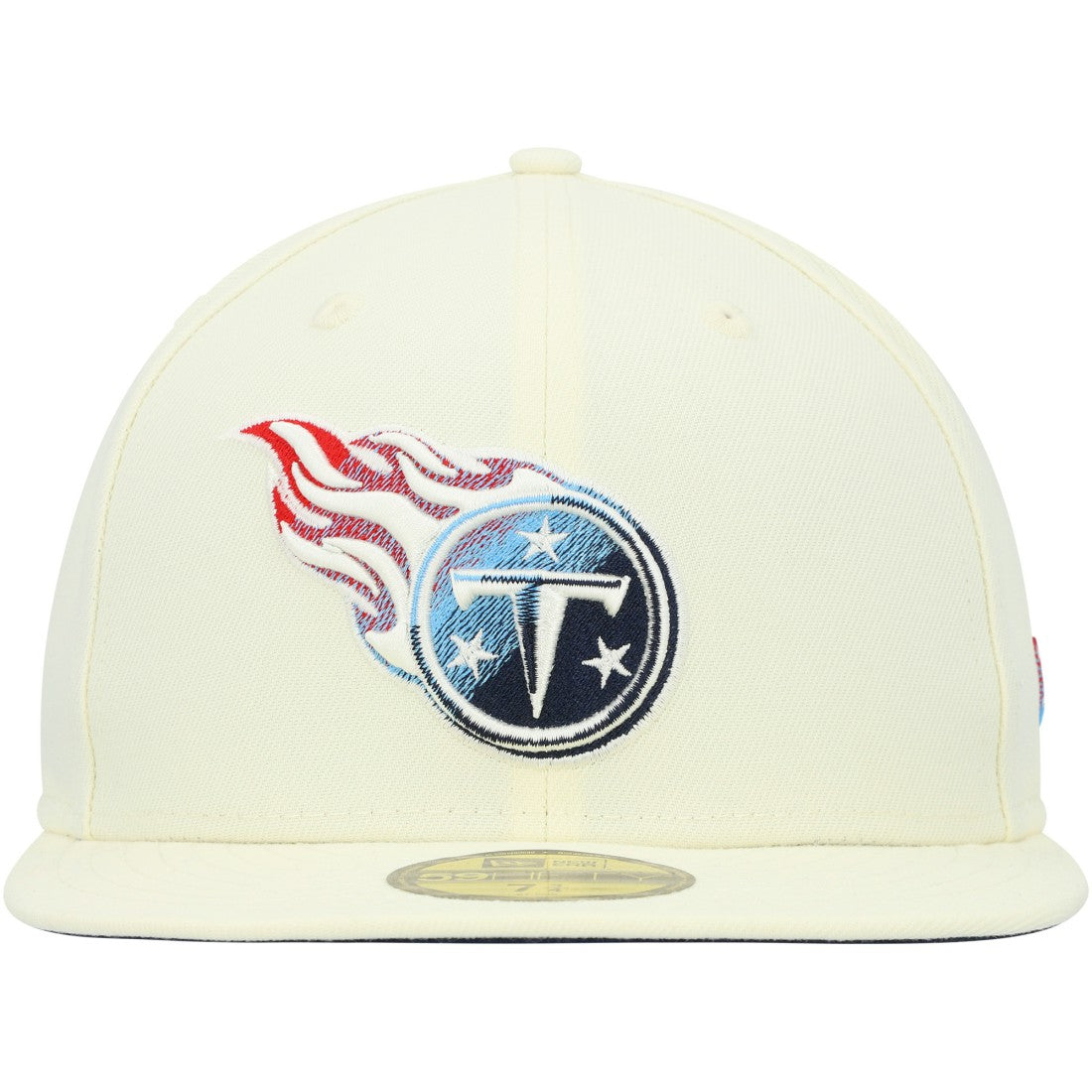 Tennessee Titans New Era Chrome Color Dim 59FIFTY Fitted Hat - Cream discount