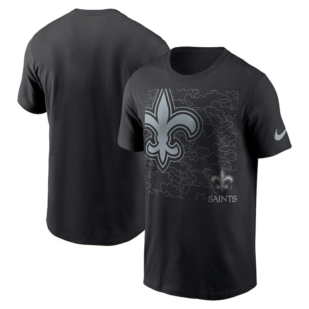 New Orleans Saints RFLCTV T-Shirt - Black | Nike cheap