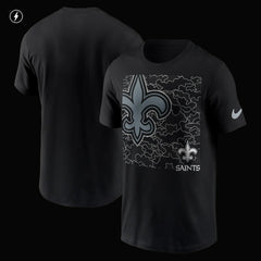 New Orleans Saints RFLCTV T-Shirt - Black | Nike cheap