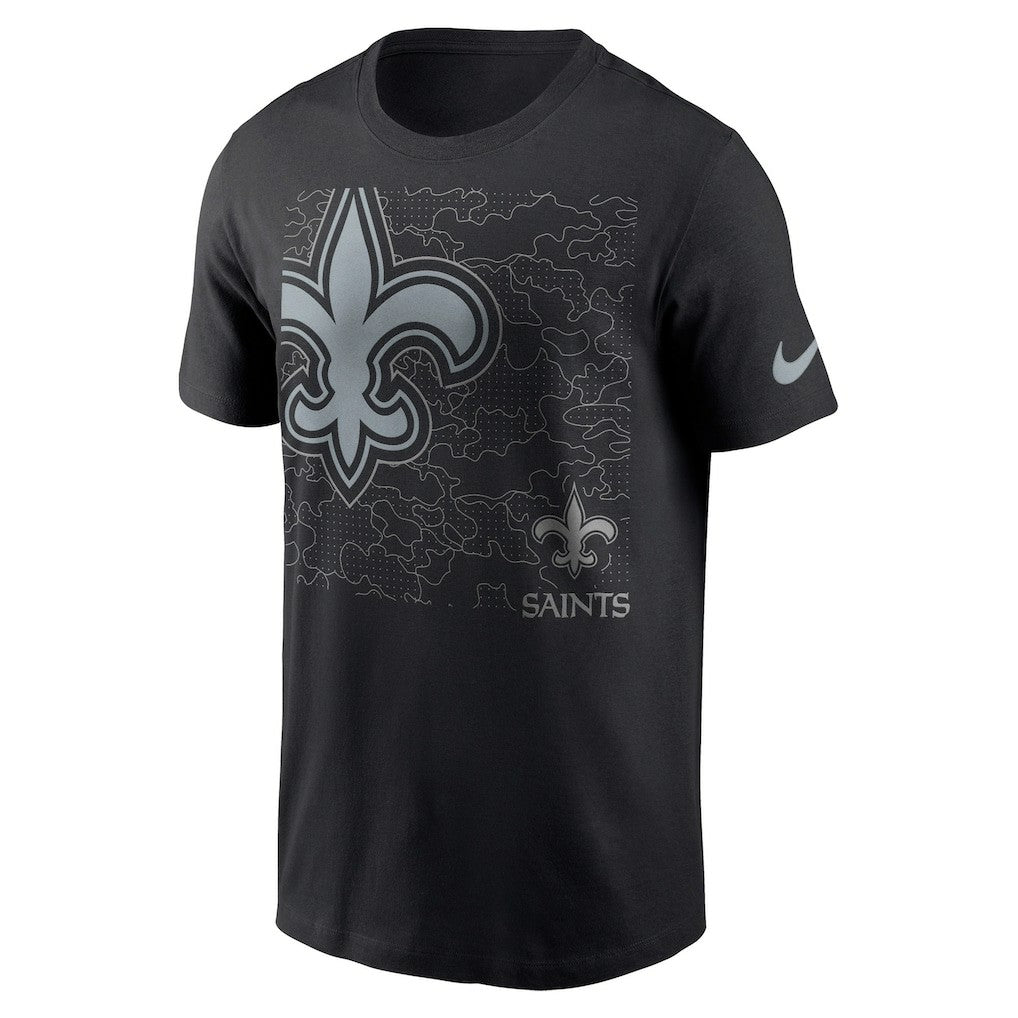 New Orleans Saints RFLCTV T-Shirt - Black | Nike cheap