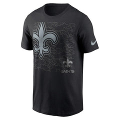 New Orleans Saints RFLCTV T-Shirt - Black | Nike cheap