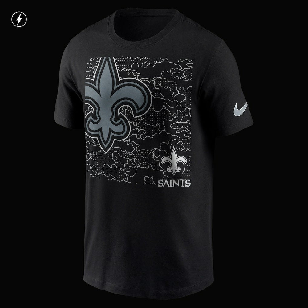 New Orleans Saints RFLCTV T-Shirt - Black | Nike cheap