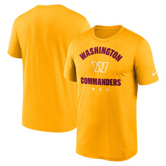 Washington Commanders Arch Legend T-Shirt - Gold | Nike outlet