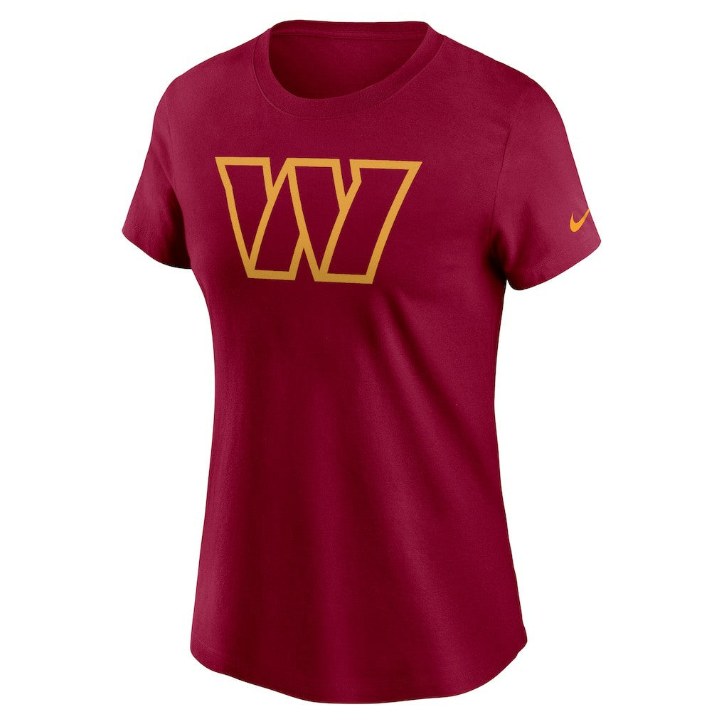 Washington Commanders Women's Logo Cotton Essential T-Shirt - Burgundy | Nike sale