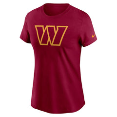 Washington Commanders Women's Logo Cotton Essential T-Shirt - Burgundy | Nike sale