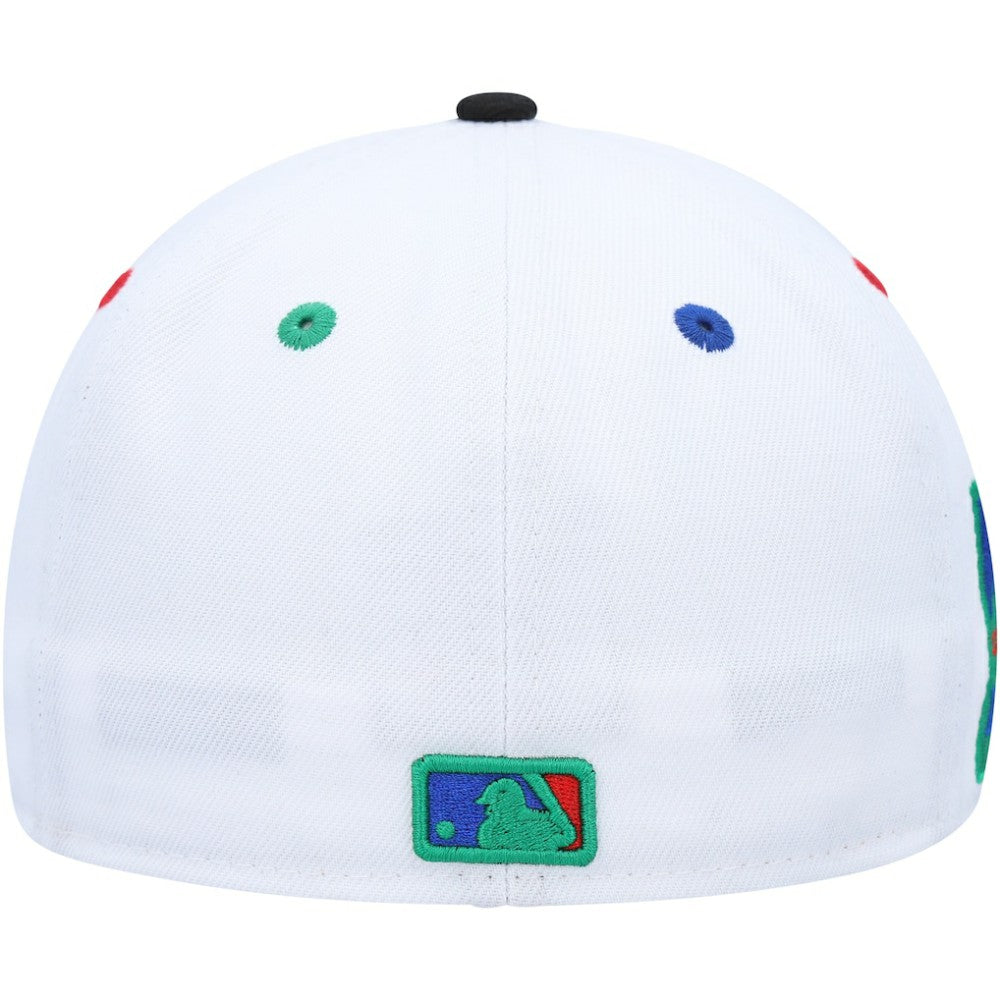 Colorado Rockies 25th Anniversary Primary Eye 59FIFTY Fitted Hat - White/Black | New Era