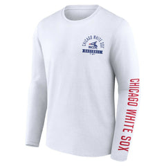 Chicago White Sox Pressbox Long Sleeve T-Shirt - White