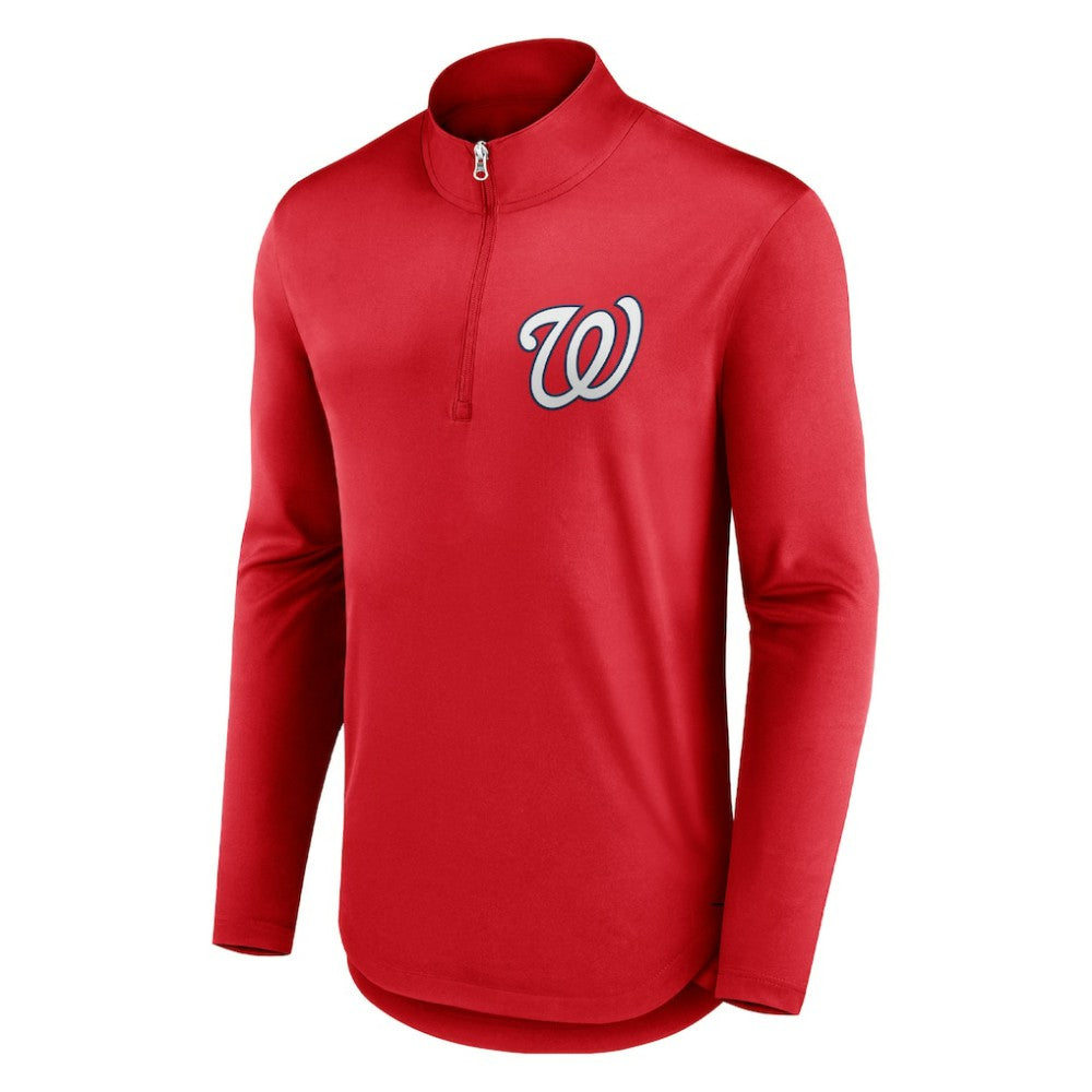 Washington Nationals Tough Minded Lightweight Quarter-Zip Pullover - Red