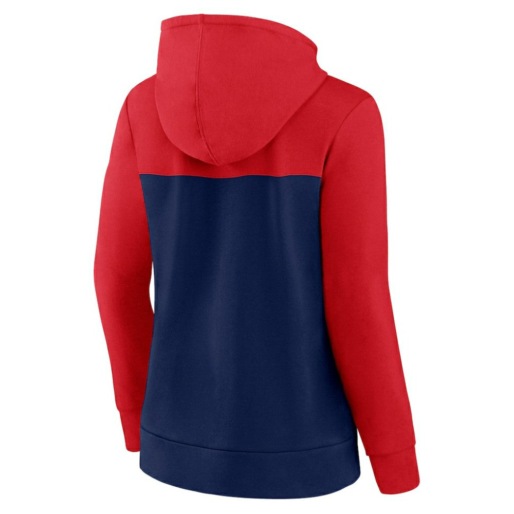 St. Louis Cardinals Women's Take The Field Colorblocked Hoodie Full-Zip Jacket - Red/Navy