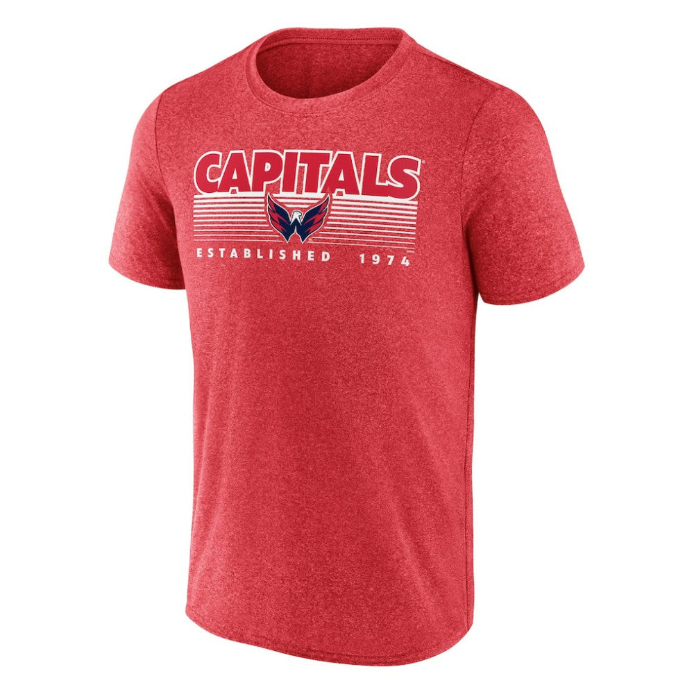 Washington Capitals Fanatics Prodigy Performance T-Shirt Heathered Red