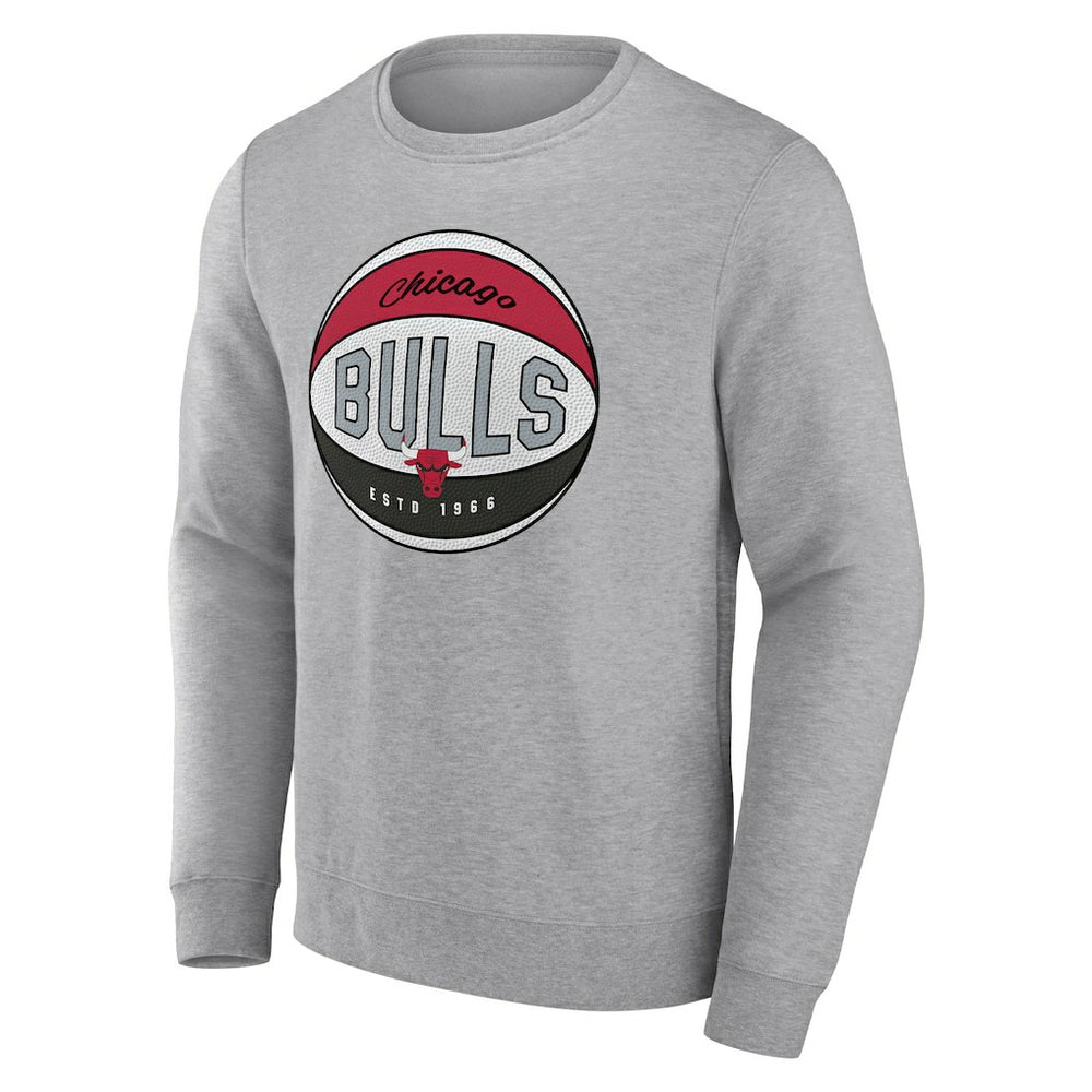 Chicago Bulls True Classics Vint Pullover Sweatshirt sale - Heathered Gray | Fanatics shop