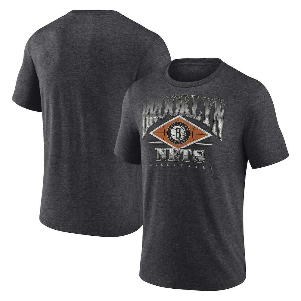 Brooklyn Nets True Classics Power Phase Tri-Blend T-Shirt - Heather Charcoal | Fanatics discount