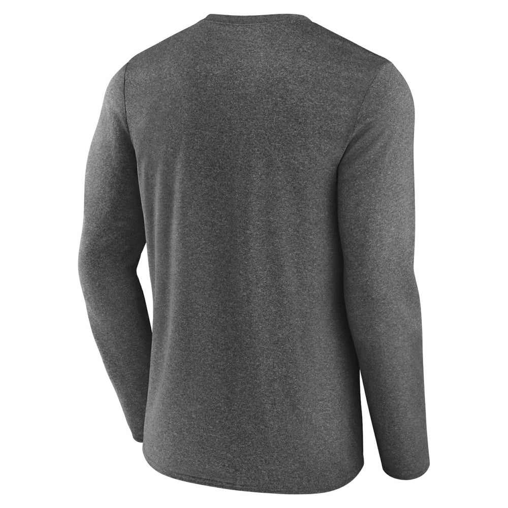 Utah Jazz Where Legends Play Iconic Practice Long Sleeve T-Shirt - Heather Charcoal | Fanatics shop