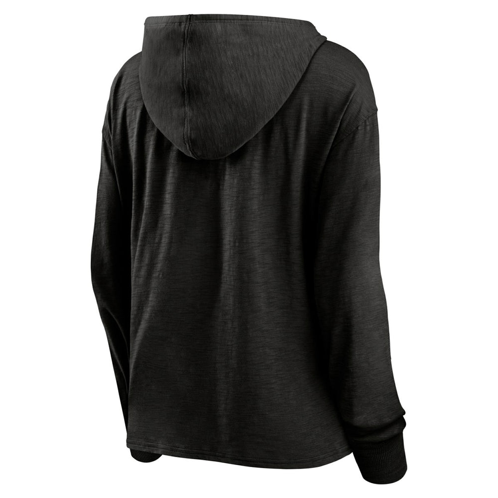 Portland Trail Blazers Women's Full Steam Slub Hoodie T-Shirt - Black | Fanatics cheap