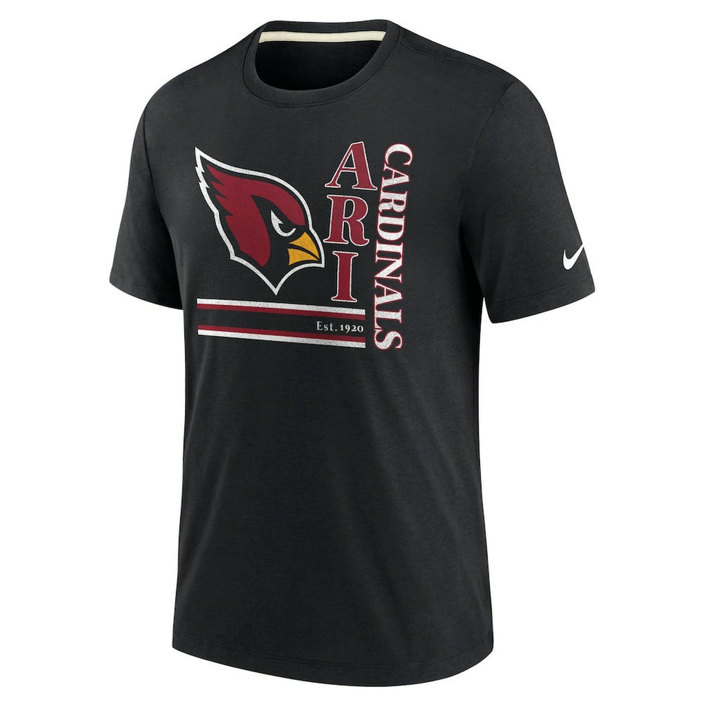 Arizona Cardinals Wordmark Logo Tri-Blend T-Shirt - Black | Nike cheap