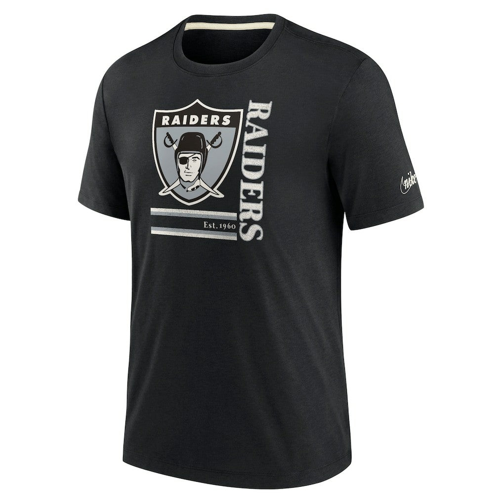 Las Vegas Raiders Wordmark Logo Tri-Blend T-Shirt - Black | Nike sale