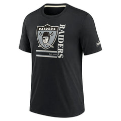 Las Vegas Raiders Wordmark Logo Tri-Blend T-Shirt - Black | Nike sale