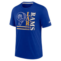 Los Angeles Rams Wordmark Logo Tri-Blend T-Shirt - Royal | Nike cheap