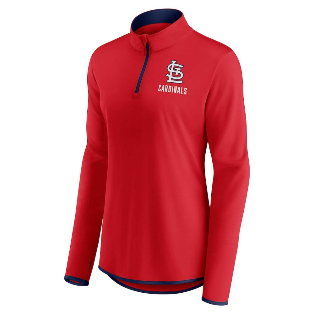 St. Louis Cardinals Women's Worth The Drive Quarter-Zip Jacket - Red