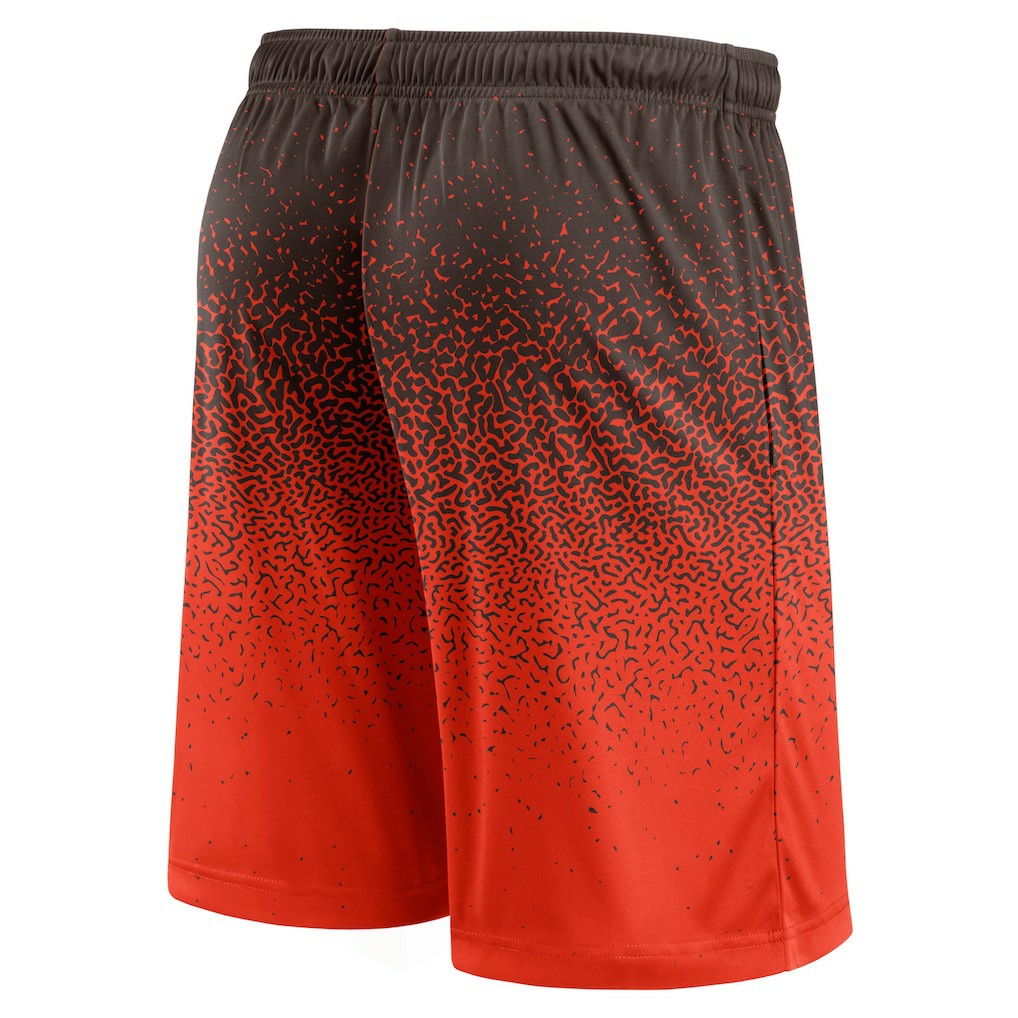 Cleveland Browns Ombre Shorts - Brown/Orange for sale