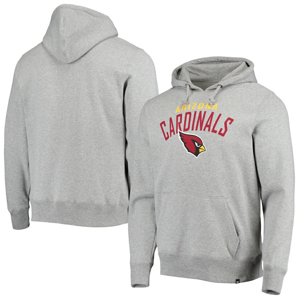 Arizona Cardinals '47 Outrush Headline Pullover Hoodie - Heathered Gray on sale