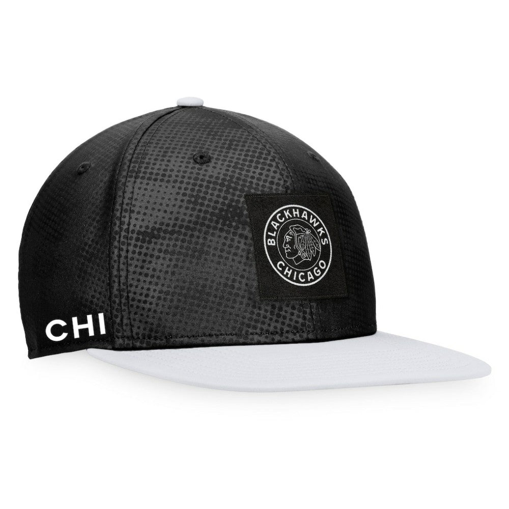 Chicago Blackhawks Fanatics Authentic Pro Alternate Logo Snapback Hat Black/White