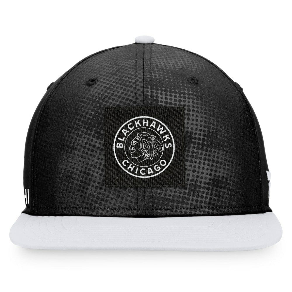 Chicago Blackhawks Fanatics Authentic Pro Alternate Logo Snapback Hat Black/White