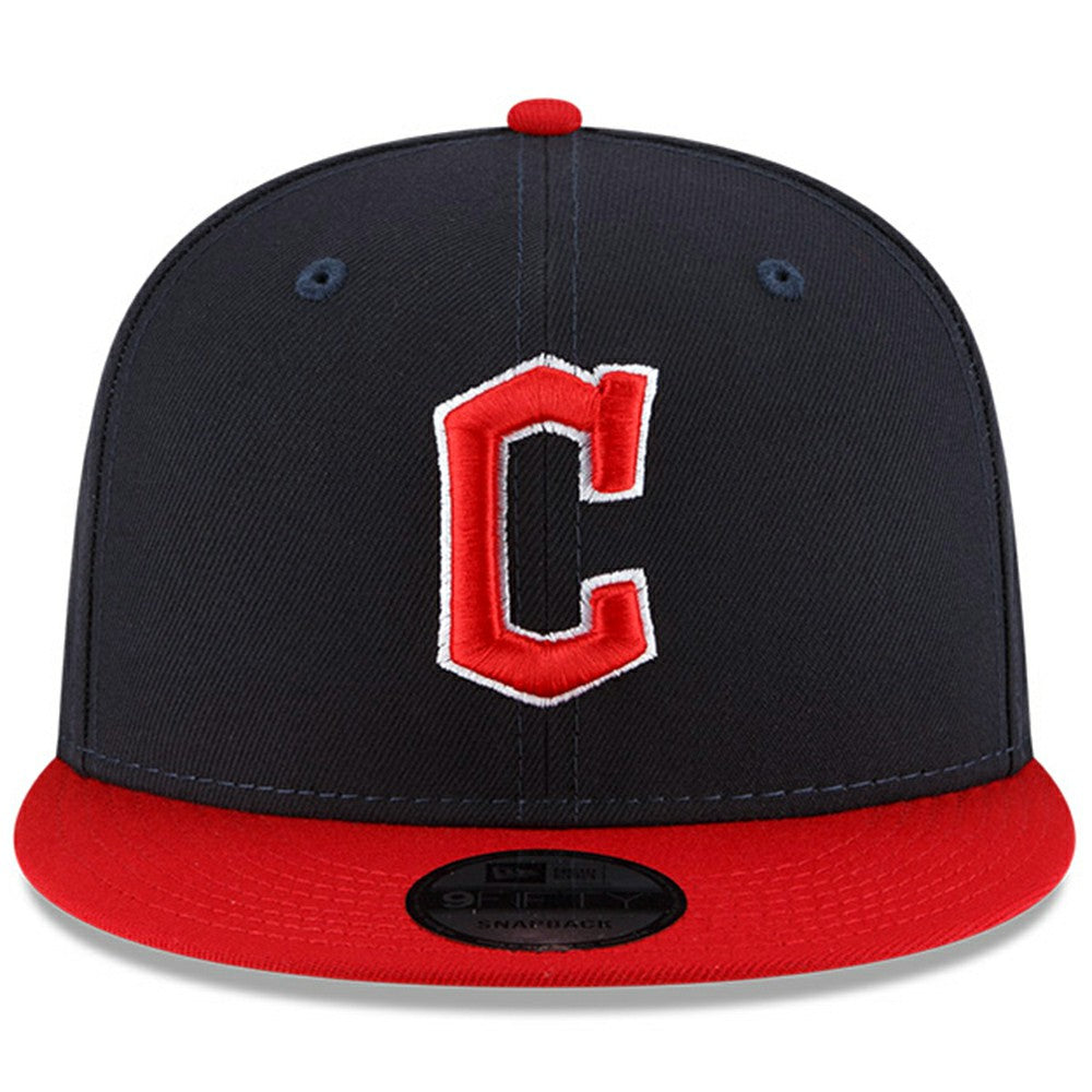 Cleveland Guardians Team Color 9FIFTY Snapback Adjustable Hat - Navy/Red | New Era