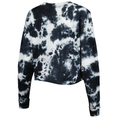 Chicago Bulls Women's Tie Dye Cropped Long Sleeve T-Shirt sale - Black | New Era discount