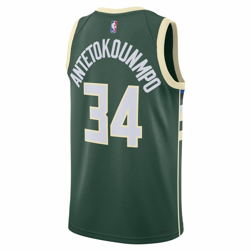 Giannis Antetokounmpo Milwaukee Bucks Unisex Swingman Jersey - Icon Edition - Hunter Green | Nike online