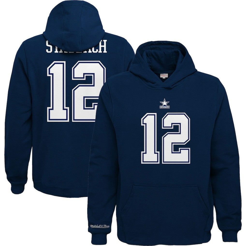 Dallas Cowboys Youth Retired Player Name & Number Pullover Hoodie - Navy on sale