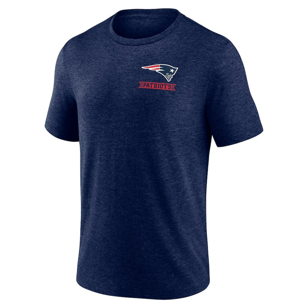 New England Patriots Diamond Scroll Tri-Blend T-Shirt - Navy discount