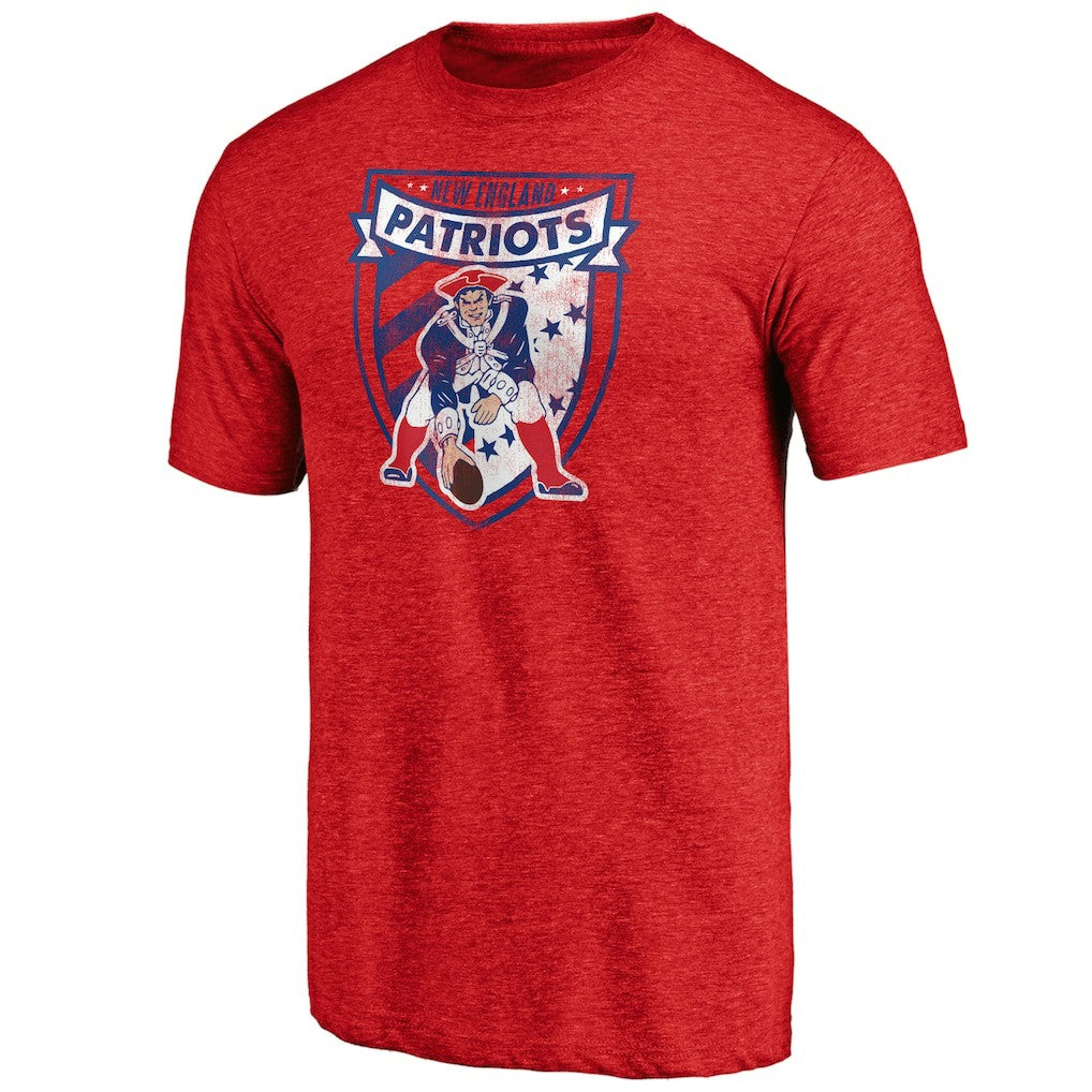New England Patriots Hometown Collection The Shield Tri-Blend T-Shirt - Red for sale