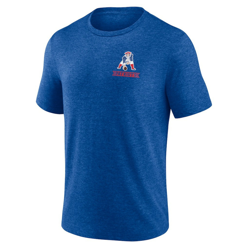 New England Patriots Diamond Scroll Tri-Blend T-Shirt - Royal discount