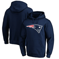 New England Patriots Primary Logo Fitted Pullover Hoodie - Navy sale