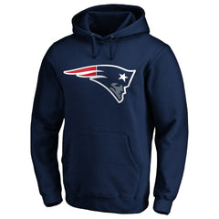 New England Patriots Primary Logo Fitted Pullover Hoodie - Navy sale