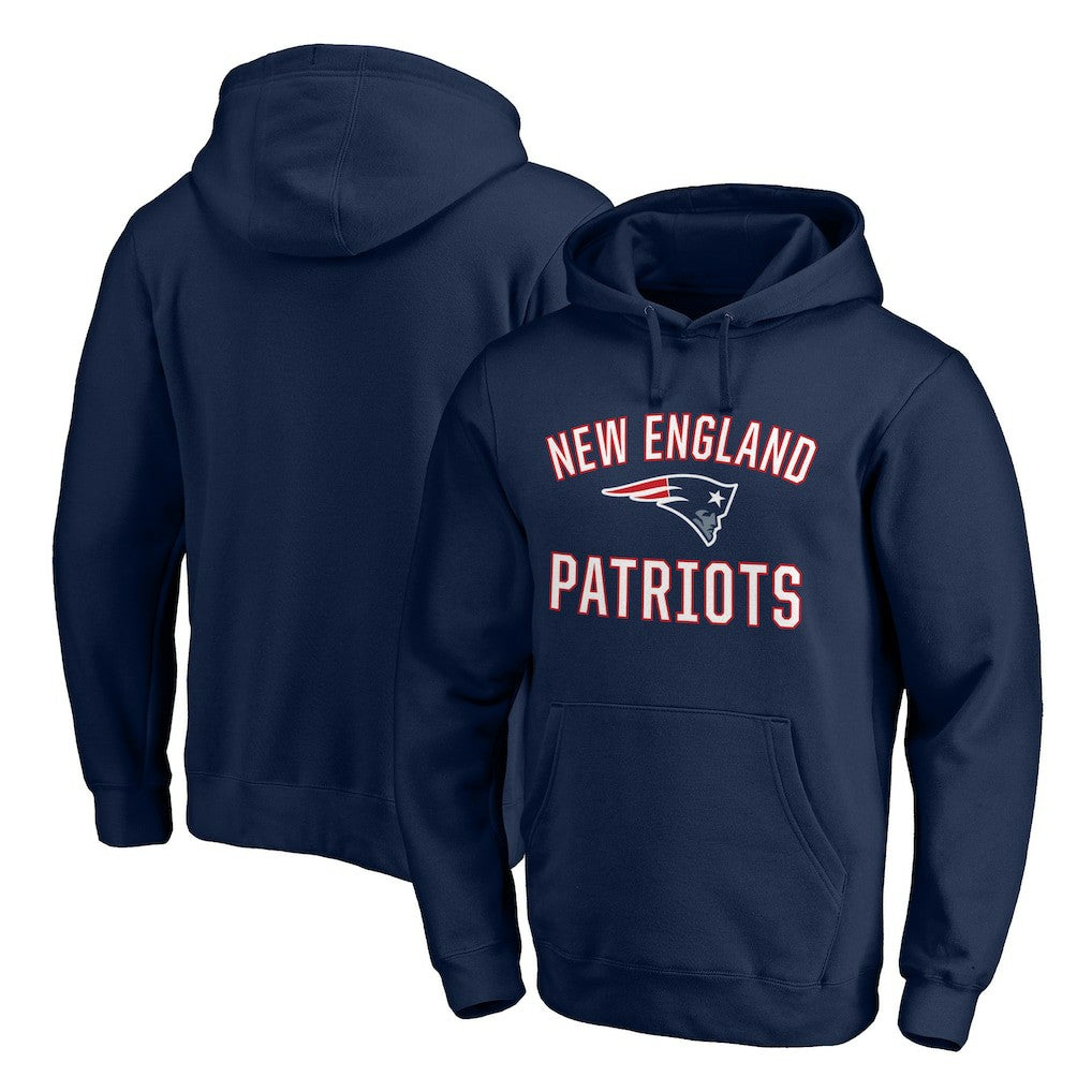 New England Patriots Victory Arch Team Fitted Pullover Hoodie - Navy discount