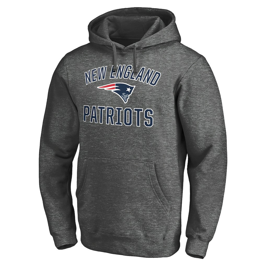 New England Patriots Victory Arch Team Fitted Pullover Hoodie - Charcoal discount