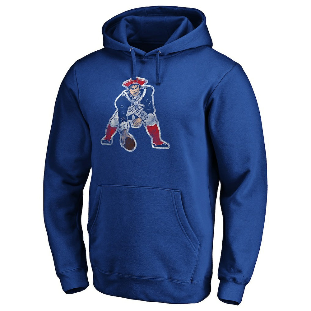 New England Patriots Throwback Logo Pullover Hoodie - Royal online
