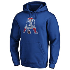 New England Patriots Throwback Logo Pullover Hoodie - Royal online