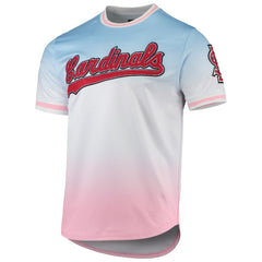 St. Louis Cardinals Pro Standard Ombre T-Shirt - Blue/Pink