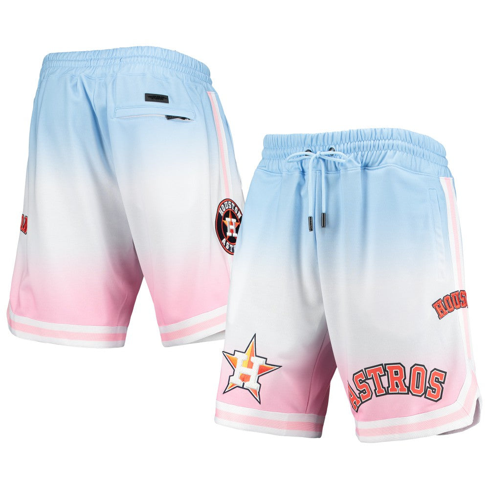 Houston Astros Pro Standard Team Logo Pro Ombre Shorts - Blue/Pink
