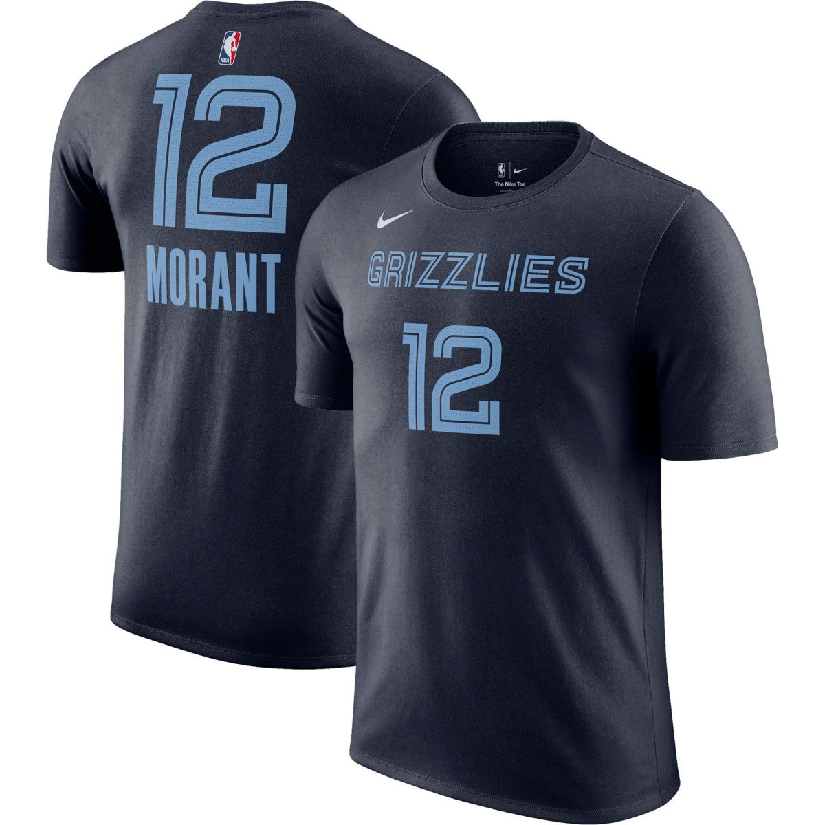 Ja Morant Memphis Grizzlies Icon 2022/23 Name & Number T-Shirt - Navy | Nike cheap