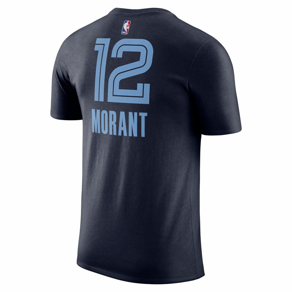 Ja Morant Memphis Grizzlies Icon 2022/23 Name & Number T-Shirt - Navy | Nike cheap