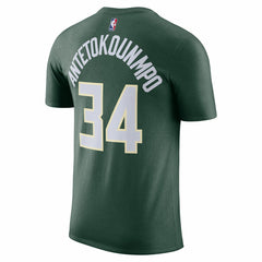 Giannis Antetokounmpo Milwaukee Bucks Icon 2022/23 Name & Number T-Shirt - Hunter Green | Nike outlet