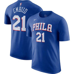 Joel Embiid Philadelphia 76ers Icon 2022/23 Name & Number T-Shirt - Royal | Nike cheap