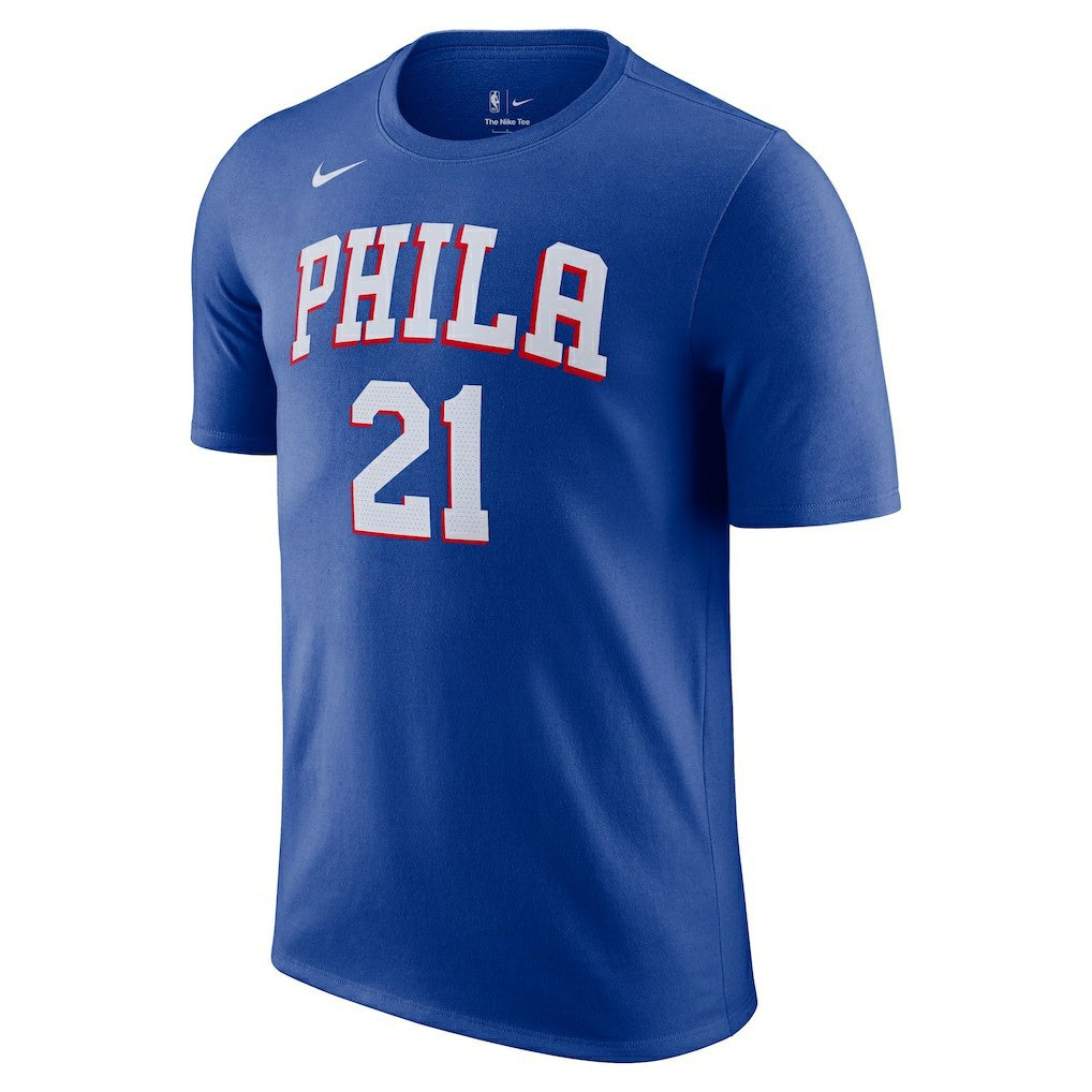 Joel Embiid Philadelphia 76ers Icon 2022/23 Name & Number T-Shirt - Royal | Nike cheap