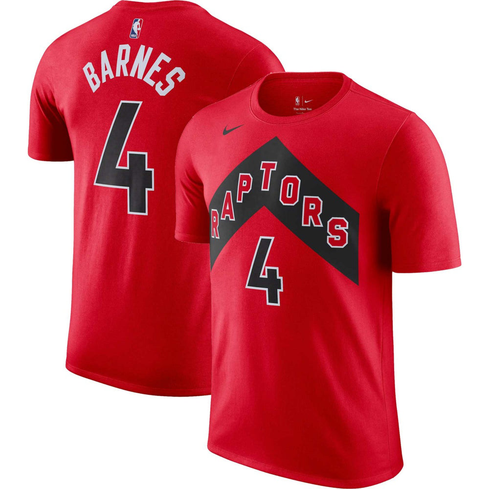 Scottie Barnes Toronto Raptors Icon 2022/23 Name & Number T-Shirt - Red | Nike on sale