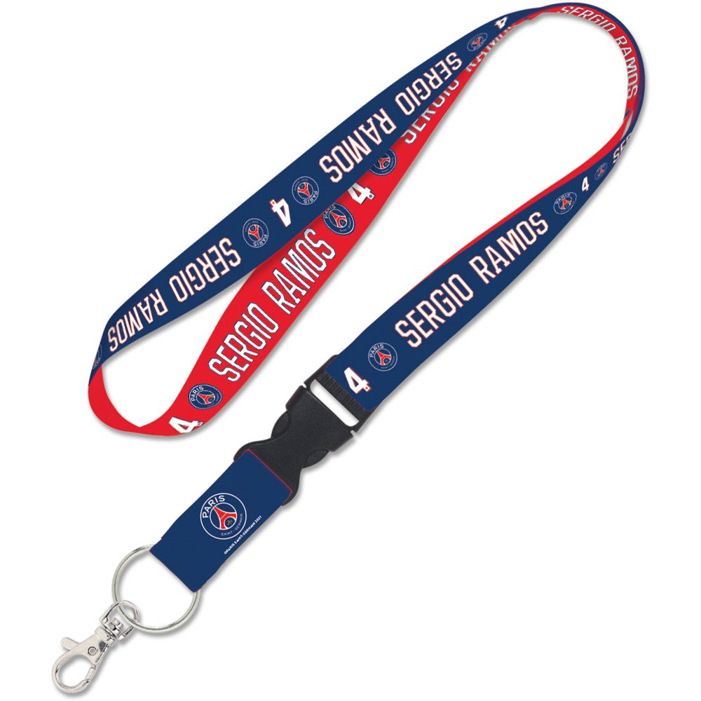Sergio Ramos Paris Saint-Germain WinCraft 1" Player Detachable Buckle Lanyard discount