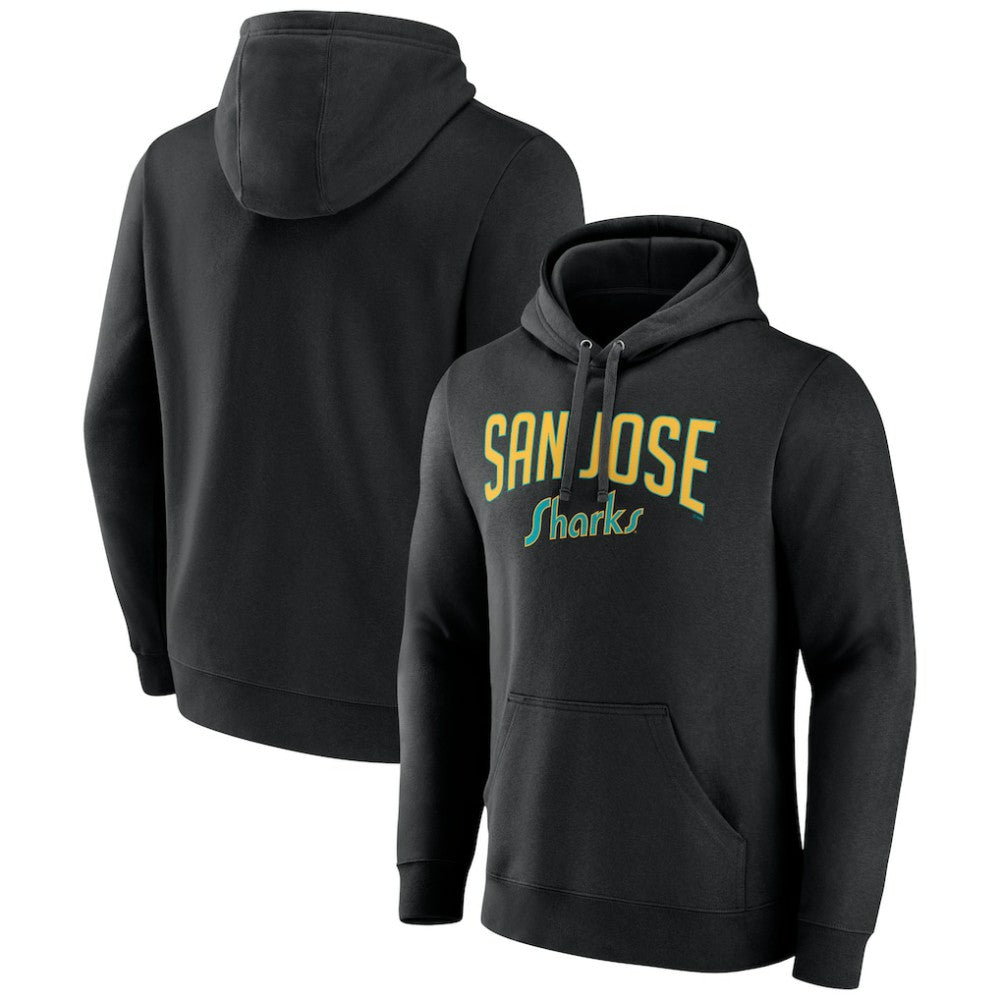 San Jose Sharks Fanatics Special Edition 2.0 Wordmark Pullover Hoodie Black